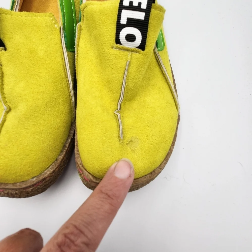 Ovelo slip on shoes/ yellow & green - Picture 3 of 11